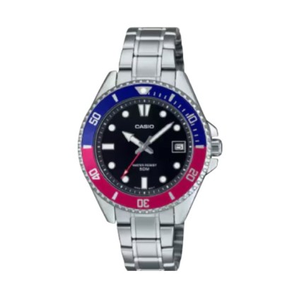 Casio General MDV-10D-1A3V Silver Stainless Steel Band Men Watch